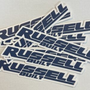 Russell Built Wordmark Sticker